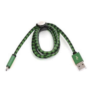 USB καλώδιο USB A / Micro USB connector 1m πράσινο