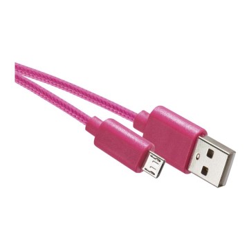 USB Καλώδιο USB 2.0 A connector/USB B micro connector ροζ