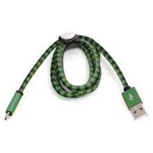 USB καλώδιο USB A / Micro USB connector 1m πράσινο