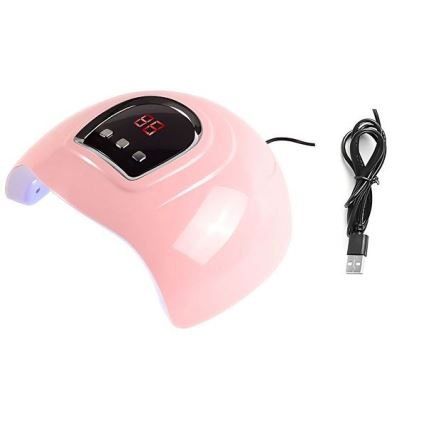 UV λάμπα για νύχια 54W/5V ροζ