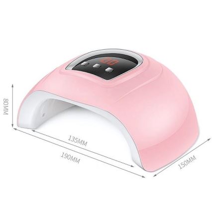 UV λάμπα για νύχια 54W/5V ροζ