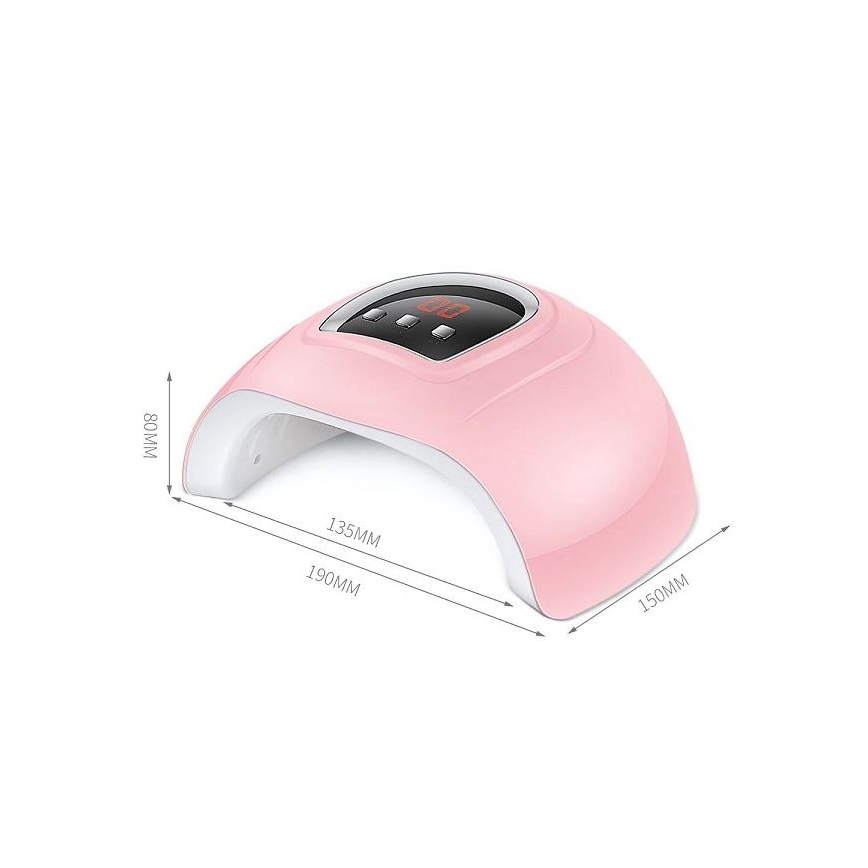 UV λάμπα για νύχια 54W/5V ροζ
