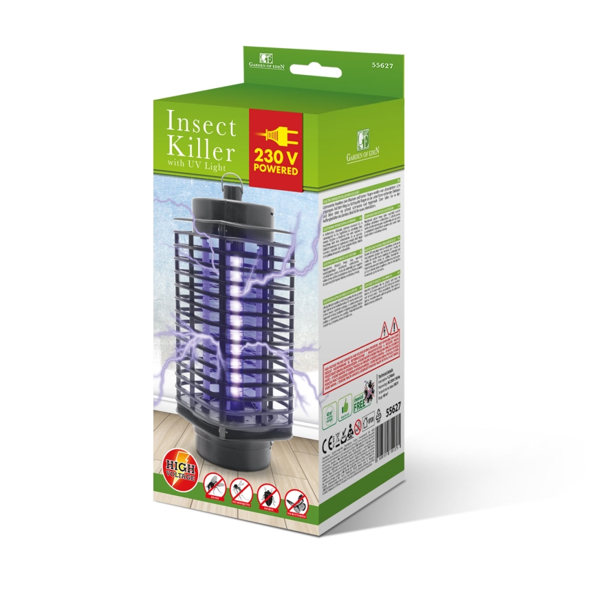 UV ηλεκτρική παγίδα εντόμων 1,2W/230V μαύρη
