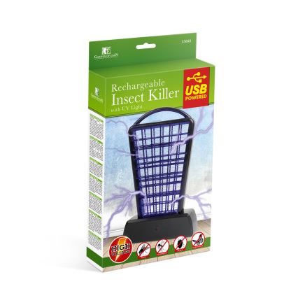 UV παγίδα εντόμων 1000 mAh/5V, μαύρη