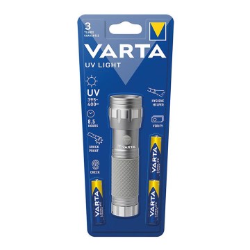 Varta 15638101421 - Φακός LED UV LIGHT UV/3xAAA