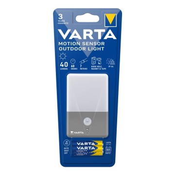Varta 16634101421 - Φακός κάμπινγκ LED με αισθητήρα LED/3xAAA IP44