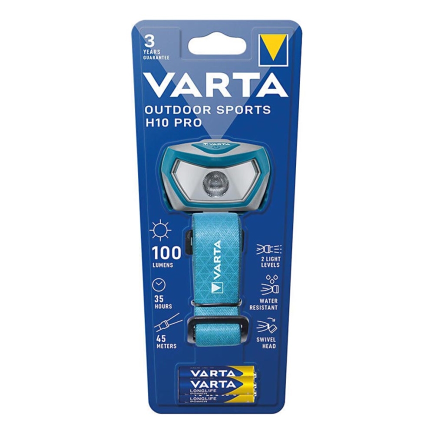 Varta 16650101421 - LED Φακός Κεφαλής OUTDOOR SPORTS H10 Pro LED/3xAAA