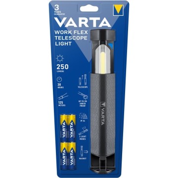 Varta 18646101421 - Φακός LED WORK FLEX LED/4xAA IP54
