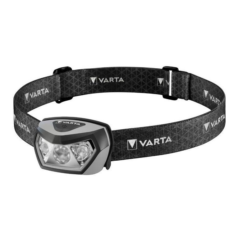Varta 18650101401 - Επαναφορτιζόμενος LED φακός κεφαλής με ρύθμιση φωτεινότητας και ασύρματη φόρτιση OUTDOOR SPORTS LED/5V 1800 mAh IPX7