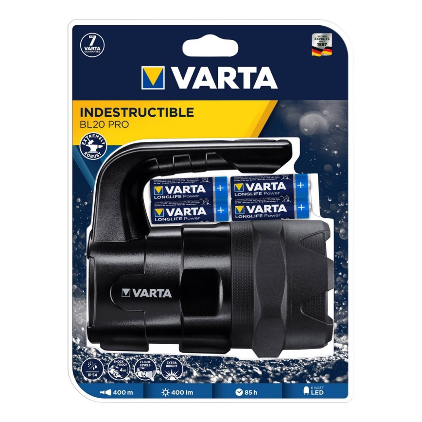 Varta 18751 - Φακός LED LED/6W/6xAA IP54