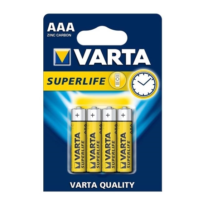 Varta 2003 - 4 τμχ Μπαταρία ψευδαργύρου-άνθρακα SUPERLIFE AAA 1,5V