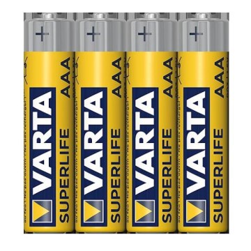 Varta 2003101304 - Σετ 4 τεμαχίων Μπαταρίες Ψευδαργύρου-Άνθρακα SUPERLIFE AAA 1,5V