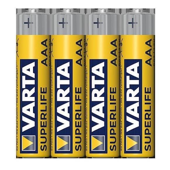 Varta 2003101304 - Σετ 4 τεμαχίων Μπαταρίες Ψευδαργύρου-Άνθρακα SUPERLIFE AAA 1,5V