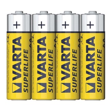 Varta 2006 - 4 τεμάχια Μπαταρία ψευδαργύρου-άνθρακα SUPERLIFE AA 1,5V SUPERLIFE