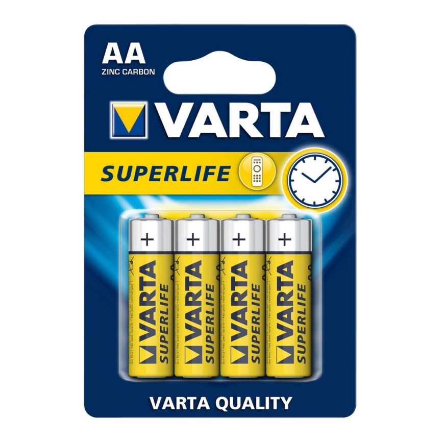 Varta 2006 - 4 τμχ Μπαταρία ψευδαργύρου-άνθρακα SUPERLIFE AA 1,5V