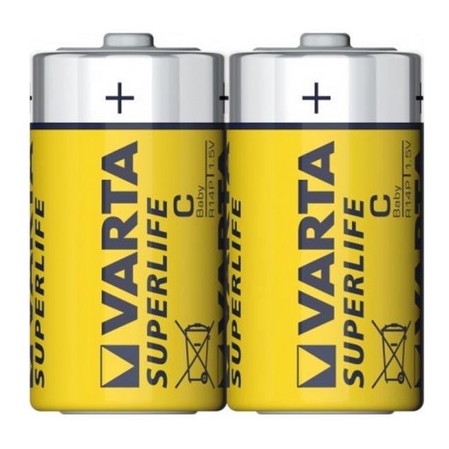 Varta 2014 - 2 τμχ Μπαταρία ψευδαργύρου-άνθρακα SUPERLIFE C 1,5V