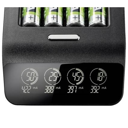 Varta 40084 - Έξυπνος φορτιστής LCD ULTRA FAST+ 4xNiMH AA 2100 mAh 230V