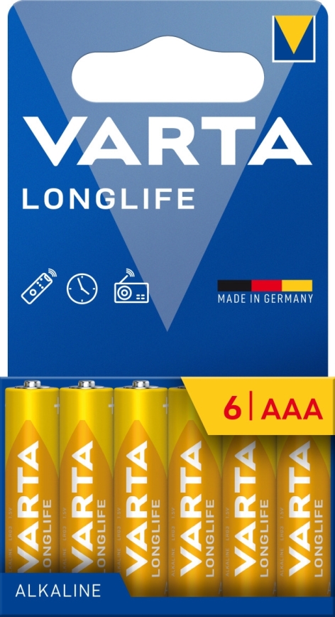 Varta 4103101746 - 6 τμχ Αλκαλική μπαταρία LONGLIFE AAA 1,5V
