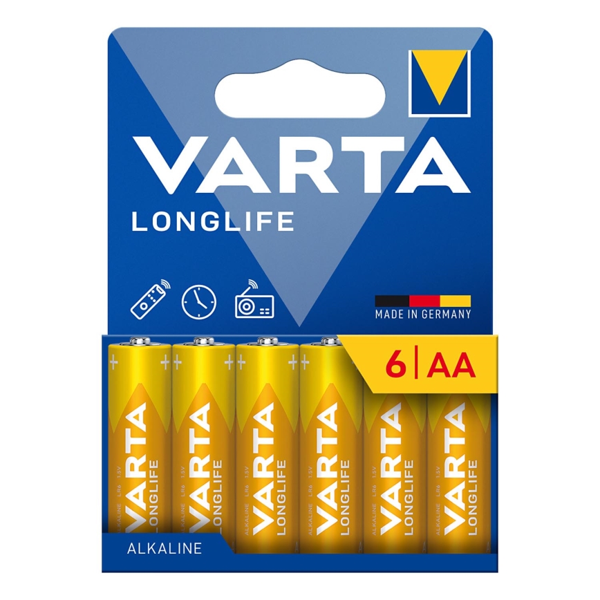 Varta 4106101736 - 6 τεμ. Αλκαλικές μπαταρίες LONGLIFE AA 1,5V