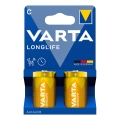 Varta 4114101422 - 2 τεμ. Αλκαλικές μπαταρίες LONGLIFE LR14/C 1,5V