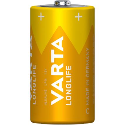 Varta 4114101422 - 2 τεμ. Αλκαλικές μπαταρίες LONGLIFE LR14/C 1,5V