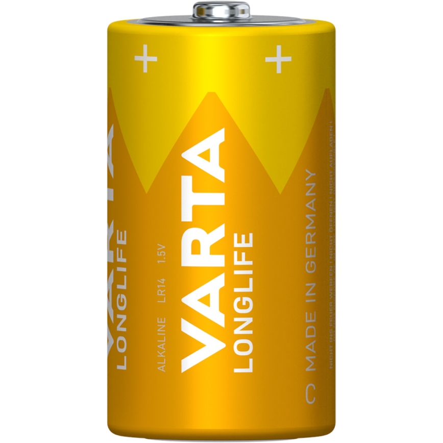 Varta 4114101422 - 2 τεμ. Αλκαλικές μπαταρίες LONGLIFE LR14/C 1,5V