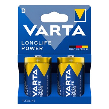 Varta 4920121422 - 2 τεμ. Αλκαλικές μπαταρίες LONGLIFE POWER LR20/D 1,5V