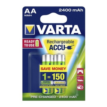 Varta 56706 - 2 τεμ. Επαναφορτιζόμενες μπαταρίες ACCU AA NiMH/2100mAh/1,2V