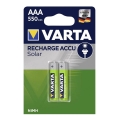 Varta 56733 - 2 τμχ Επαναφορτιζόμενη μπαταρία SOLAR ACCU AAA NiMH/550mAh/1,2V