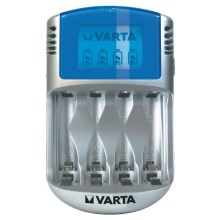 Varta 57070 - Φορτιστής μπαταρίας LCD 4xAA/AAA 100-240V/12V/5V