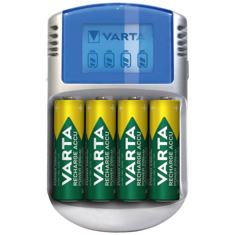 Varta 57070201451 - LCD Φορτιστής μπαταρίας 4xAA/AAA 2600mAh 5V