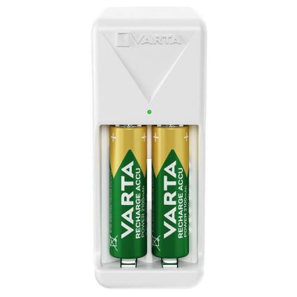 Varta 57656101451 - Φορτιστής μπαταριών 2x AA/AAA 2100 mAh 230 V