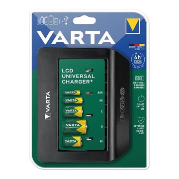 Varta 57688101401 - LCD Universal μπαταρία charger 230V