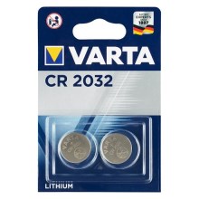Varta 6032101402 - 2 τμχ Στοιχείο λιθίου κουμπί ELECTRONICS CR2032 3V