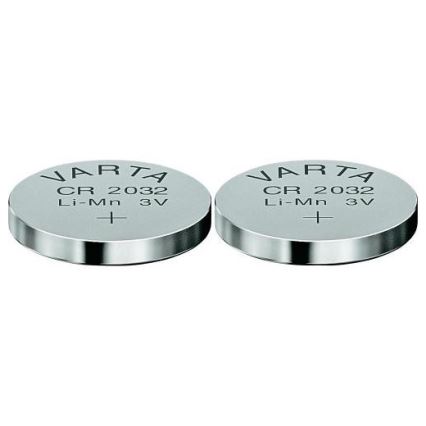 Varta 6032101402 - 2 τμχ Στοιχείο λιθίου κουμπί ELECTRONICS CR2032 3V