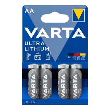 Varta 6106301404 - 4 τμχ Στοιχείο λιθίου ULTRA AA 1,5V