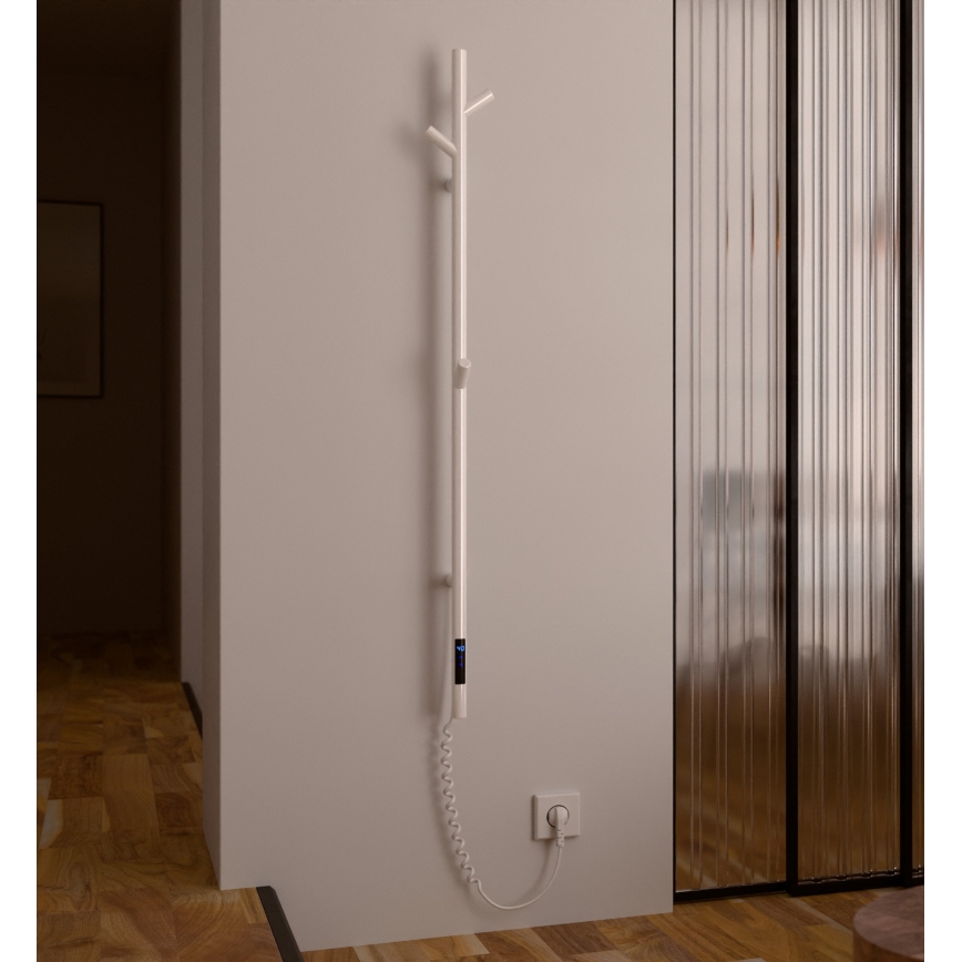 Vertaduro - Ηλεκτρική πετσετοκρεμάστρα MEDA 37W 118x16 cm λευκή