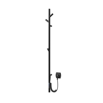 Vertaduro - Ηλεκτρική πετσετοκρεμάστρα MEDA 37W 118x16 cm μαύρη