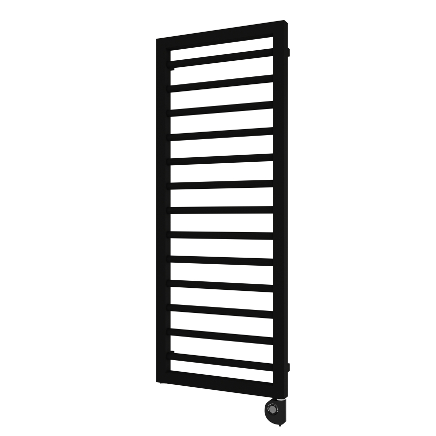 Vertaduro - Θερμαντικό σώμα μπάνιου με θερμοστάτη ADEL 600 W 128x50 cm, μαύρο