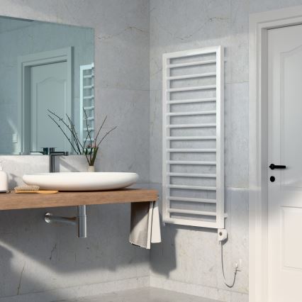 Vertaduro - Θερμαντικό σώμα μπάνιου με θερμοστάτη ADEL 600W 128x50 cm λευκό