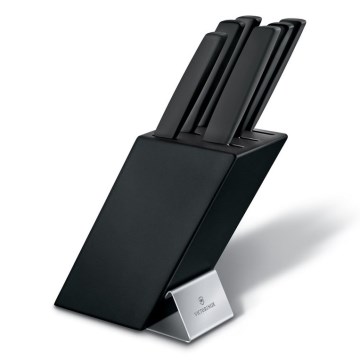 Victorinox - Σετ 7 μαχαιριών κουζίνας SWISS MODERN σε μπλοκ, οξιά/μαύρο