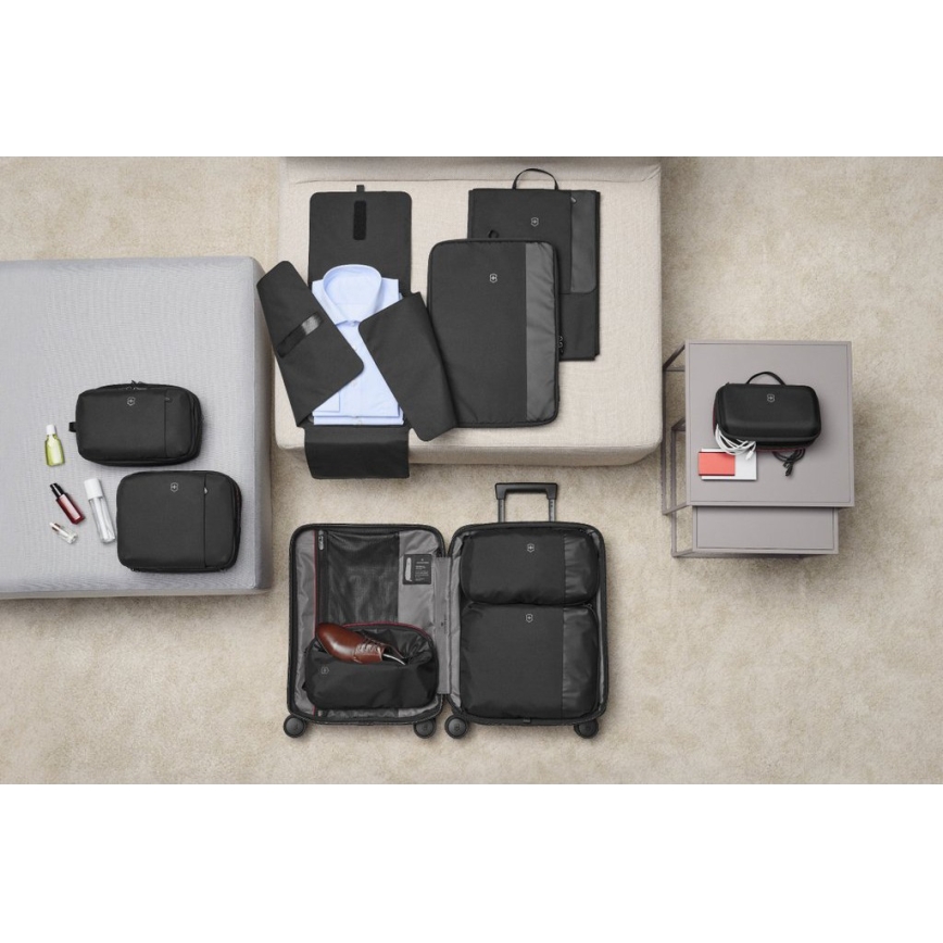 Victorinox - Σετ ταξιδιωτικών οργανωτών Travel Essentials, 3 τεμ., μαύρο