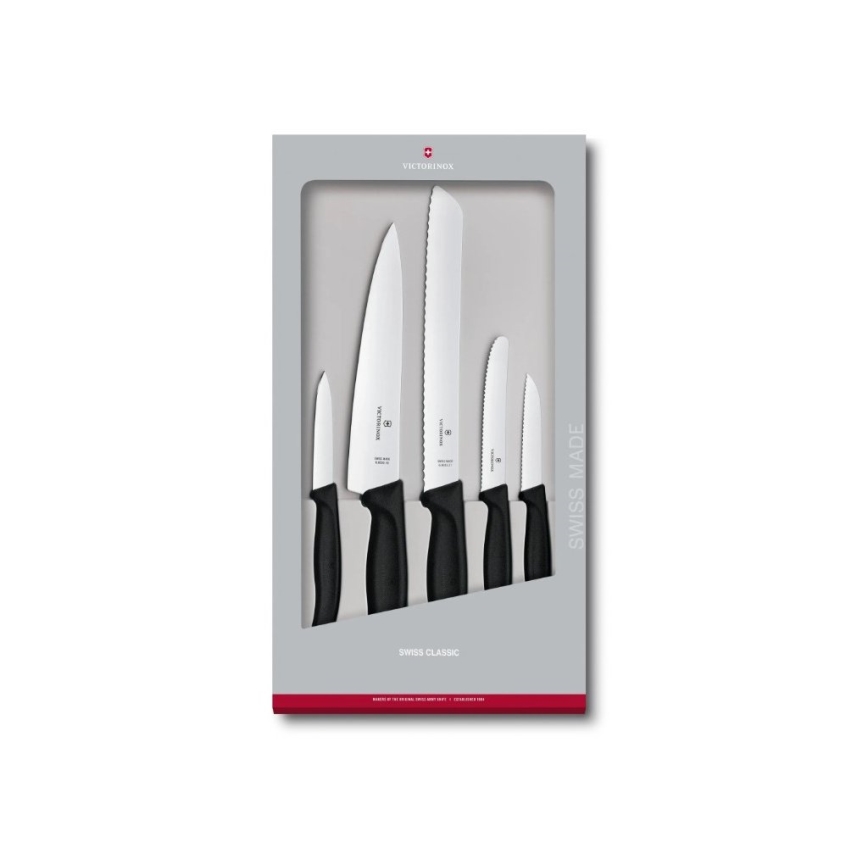 Victorinox - Σετ μαχαιριών κουζίνας SWISS CLASSIC 5 τεμ. μαύρο