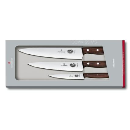 Victorinox - Σετ μαχαιριών κουζίνας WOOD 3 τεμ σφένδαμος
