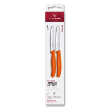 Victorinox - Σετ μαχαιριών κουζίνας για λαχανικά SWISS CLASSIC 11 cm 2 τεμ. πορτοκαλί