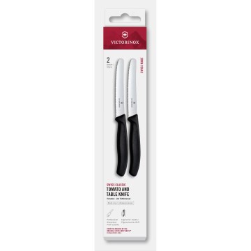 Victorinox - Σετ μαχαιριών κουζίνας για λαχανικά SWISS CLASSIC 11 cm 2 τεμάχια μαύρο