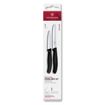 Victorinox - Σετ μαχαιριών κουζίνας για λαχανικά SWISS CLASSIC 2 τεμ. μαύρο