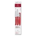 Victorinox - Σετ μαχαιριών κουζίνας με αποφλοιωτή SWISS CLASSIC 3 τεμ. κόκκινο