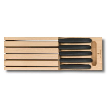 Victorinox - Σετ μαχαιριών κουζίνας με οργανωτή 6 τεμ. οξιά/μπεζ