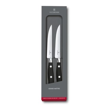 Victorinox - Σετ μαχαιριών για μπριζόλα GRAND MAITRE 12 εκ. 2 τεμ. μαύρο